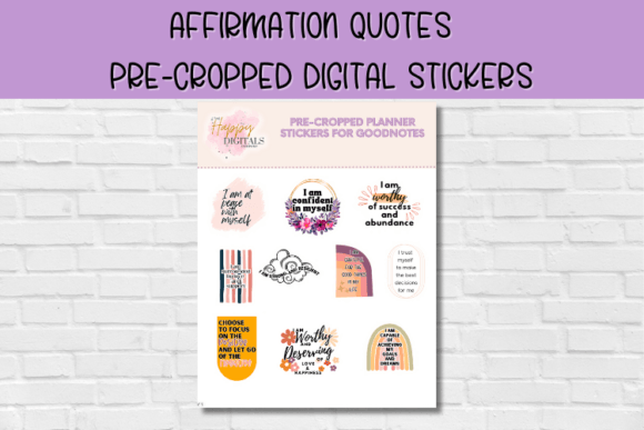 Download Affirmation Quote Digital Stickers - Sticker Collection