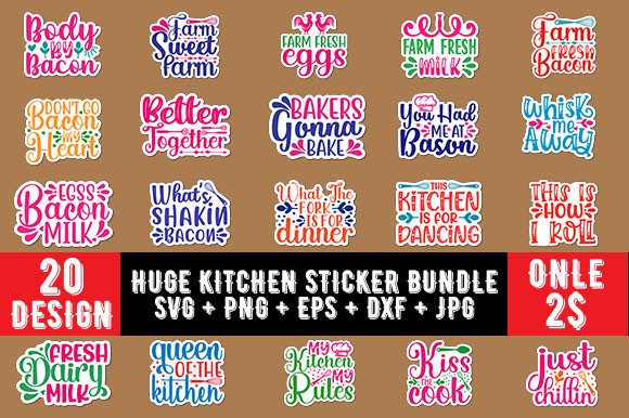 Download Huge Kitchen 20 Sticker Bundle - Sticker Collection
