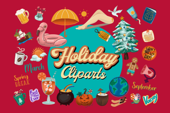 Download Holiday Life Cliparts, 108 PNG Stickers - Sticker Collection