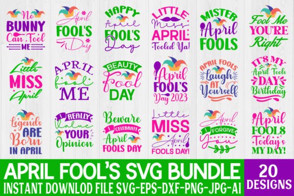 Download APRIL FOOL’S SVG BUNDLE - April fool Collection
