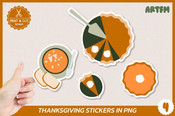 Download Thanksgiving Pumpkin Pie Stickers in PNG - Sticker Collection