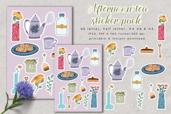 Download Afternoon Tea Sticker Pack - Sticker Collection