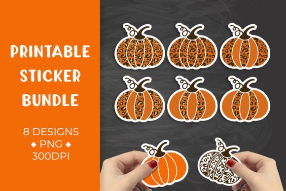 Download Pumpkin Leopard Autumn Sticker Bundle - Sticker Collection