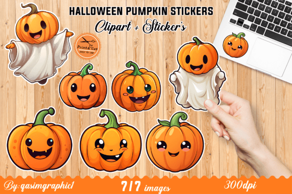 Download Pumpkin Stickers, Halloween Digital PNG - Sticker Collection