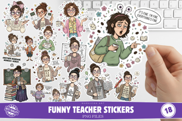 Download Funny Teacher Stickers - Sticker Collection