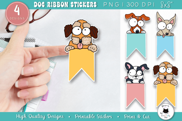 Download Funny Dog Sticker Pack | Ribbon Stickers - Sticker Collection