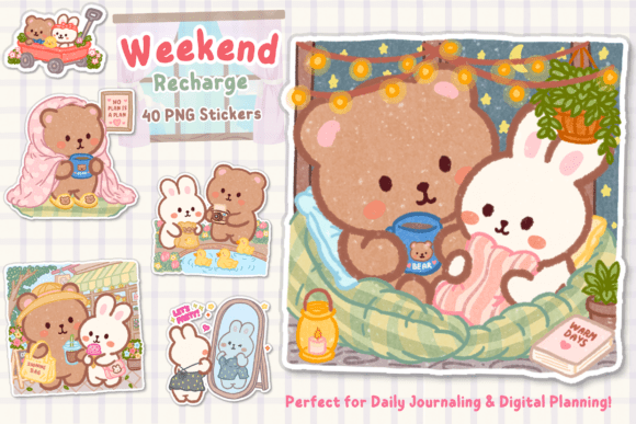 Download Weekend Recharge Planner Stickers - Sticker Collection