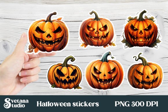 Download Halloween Pumpkin Stickers Printable - Sticker Collection