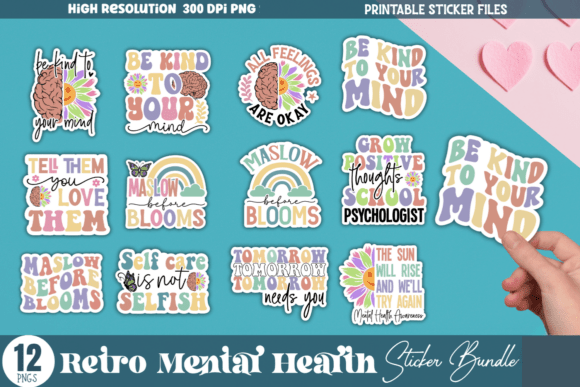 Download Mental Health Sticker Bundle - Sticker Collection