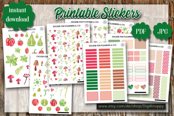 Download Autumn Watercolor Unique Stickerset - Sticker Collection