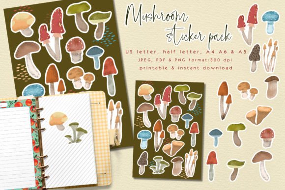 Download Forest Mushroom Sticker Pack - Sticker Collection