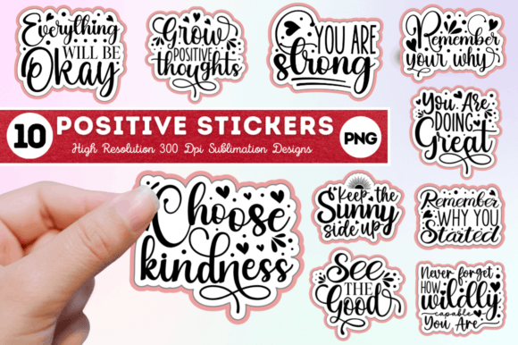 Download Motivational  Sublimation Stickers Png - Sticker Collection
