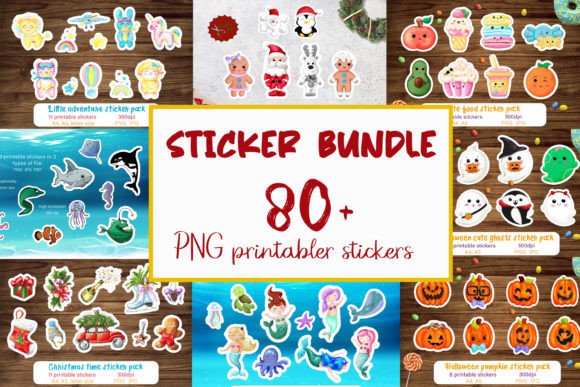 Download Bestsellers Printable Sticker Bundle Png - Sticker Collection