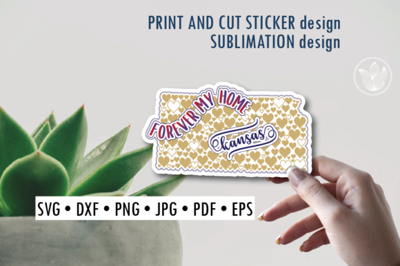 Download Kansas Print and Cut Svg Sticker - Sticker Collection