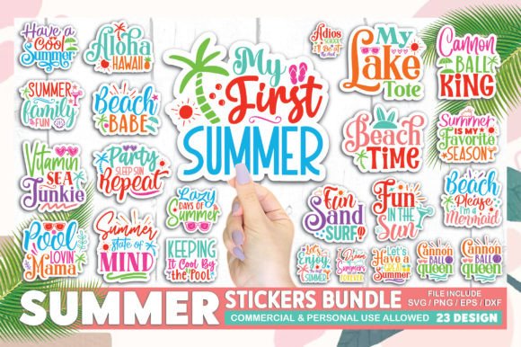 Download Summer Sticker Bundle - Sticker Collection