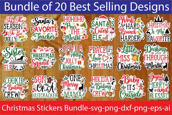Download Christmas SVG Bundle ,Christmas Stickers - Sticker Collection