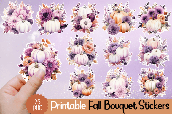Download Printable Fall Bouquet Stickers - Sticker Collection