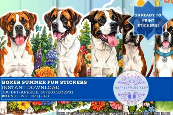 Download Boxer Summer Fun Stickers (20) - Sticker Collection