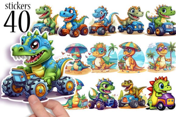 Download Cute Dinosaur Stickers for Kids - Sticker Collection