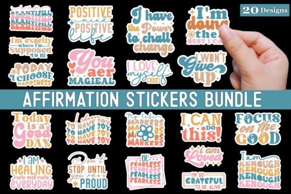 Download Affirmation Stickers Bundle - Sticker Collection