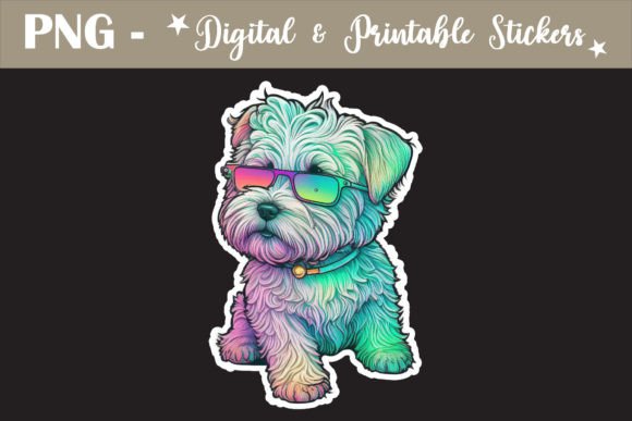 Download Cute Little Dog Sticker Design PNG - Sticker Collection