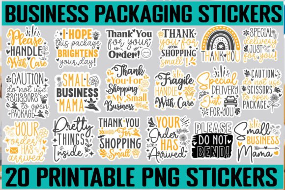 Download Business Packaging Sticker SVG Bundle - Sticker Collection
