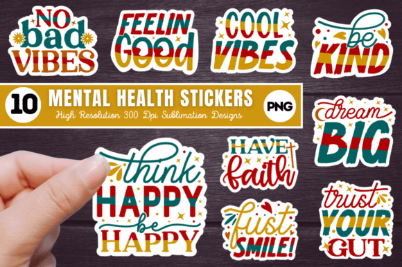 Download Mental Health Stickers Bundle - Sticker Collection