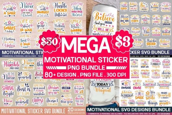 Download Motivational Sticker Svg Bundle ,Funny - Sticker Collection