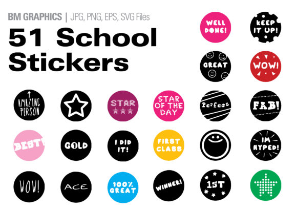 Download School Stickers Pack | over 50 Stickers - Sticker Collection