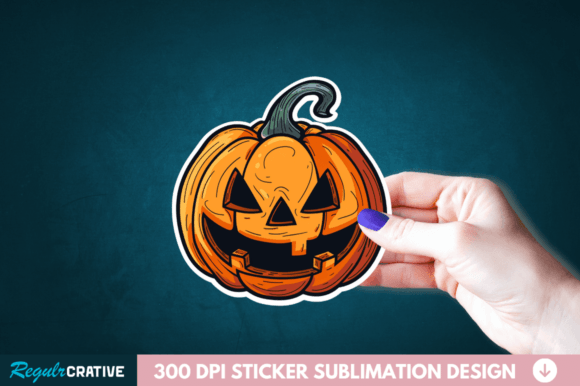 Download Cute Halloween Pumpkin Stickers Clipart - Sticker Collection
