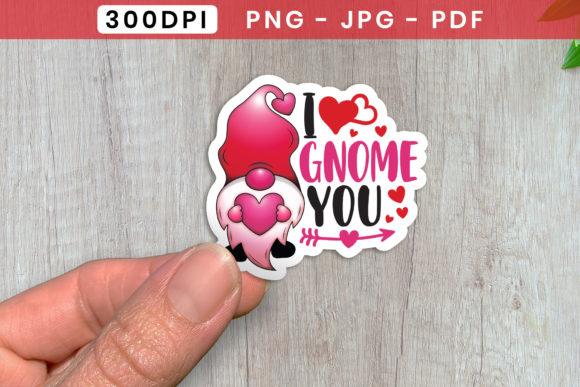 Download I Gnome You, Valentine's Day Sticker PNG - Sticker Collection