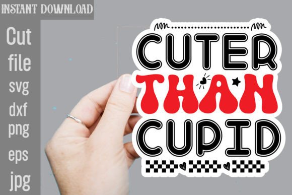Download Cuter Than Cupid SVG Sticker Designs - Sticker Collection