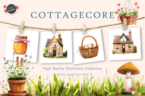 Download 45 Cottagecore PNG Stickers - Sticker Collection