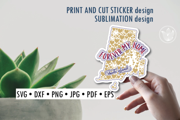 Download Rhode Island Print and Cut Svg Sticker - Sticker Collection