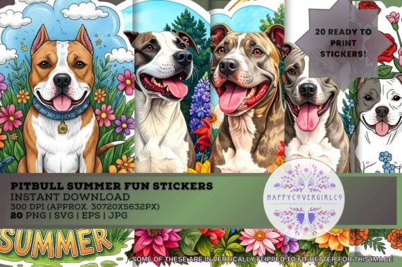 Download Pitbull Summer Fun Stickers (20) - Sticker Collection