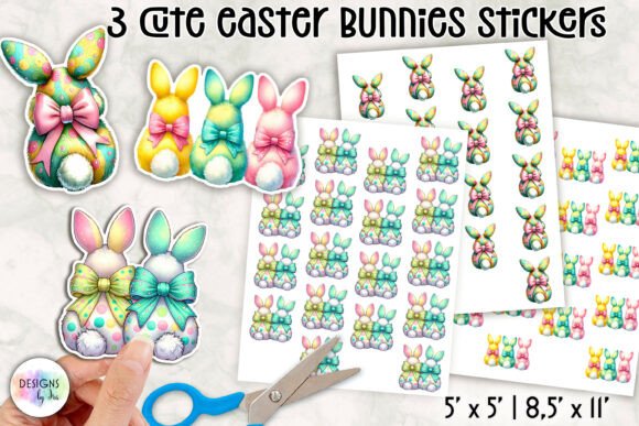 Download Cute Easter Bunny Stickers - Sticker Collection