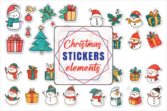 Download Flat Christmas Sticker Designs - Sticker Collection