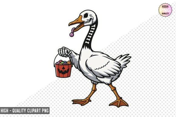 Download Spooky Goose Skeleton Clipart – PNG Fil - Png fil Collection