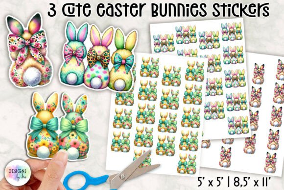 Download Cute Easter Bunny Stickers - Sticker Collection