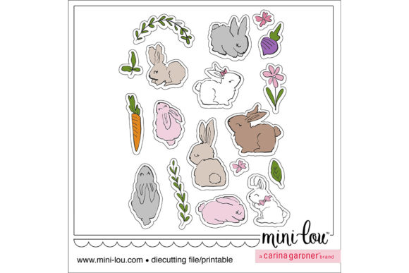 Download MiniLou Woodland Bunny Stickers - Sticker Collection
