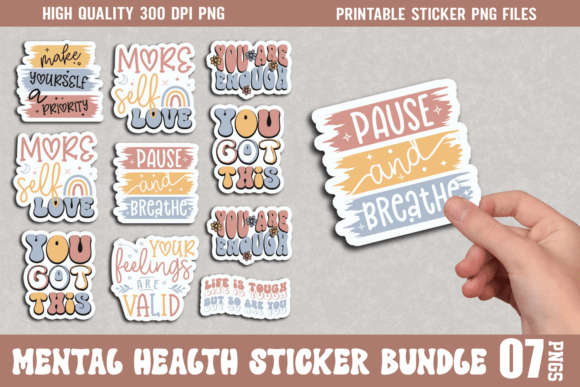 Download Mental Health Sticker Bundle - Sticker Collection